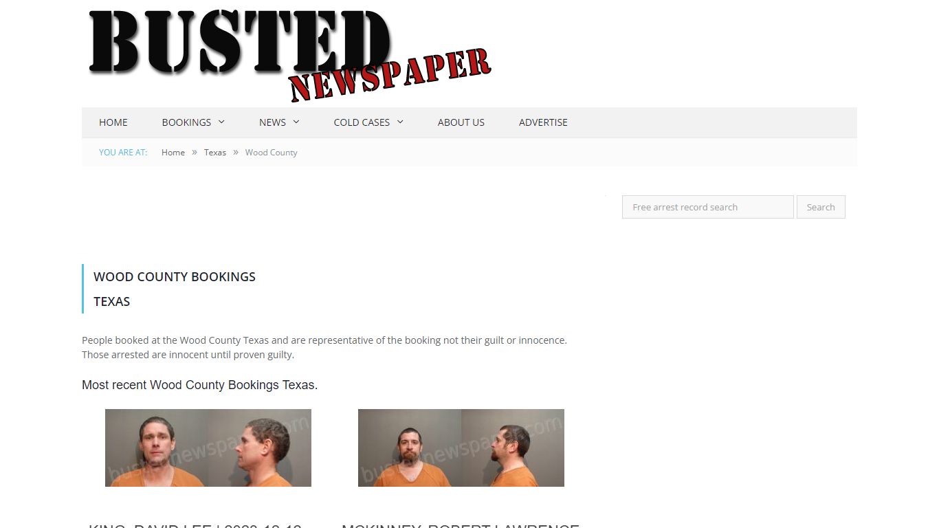 Wood County, TX Mugshots - BUSTEDNEWSPAPER.COM